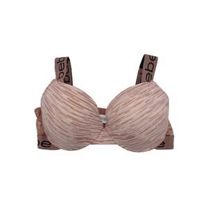 Bebe Intimates Bra 36DD Womens Padded Push Up Underwired Pink Lace